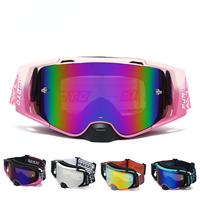 Lunettes de course tout-terrain personnalisées pour motocross, avec lentille anti-buée double couche à changement facile, protection UV 100% - Lunettes MX