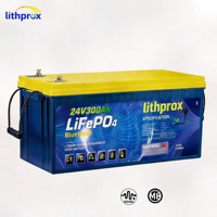 Batterie au phosphate de fer et de lithium de qualité A pour camping 25.6V 300AH 6000 cycles profonds RV Smart BMS RS485 Terminal M8 CE RoHS IP67 OEM ODM