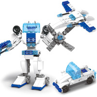 Modelo de Robot Transformable, Bloques de Construcción de Plástico Educativos, Juguete de Construcción DIY para Niños