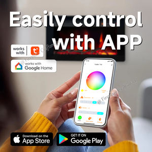 23 इंच होटल सुरक्षा पर्यावरण के अनुकूल नेतृत्व वाली आग जगह फ्रेमलेस इलेक्ट्रिक लौ फायरप्लेस सजावटी दीवार घुड़सवार थोक - Product Image 2