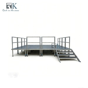 Scène de chargement robuste, plateforme antidérapante à quatre pieds pour les concerts - Product Image 1
