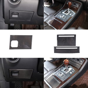 Para 2004 - <span class=keywords><strong>2012</strong></span> <span class=keywords><strong>Audi</strong></span> <span class=keywords><strong>A8</strong></span> Kits de accesorios interiores de coche de fibra de carbono suave pegatinas decorativas - Product Image 4