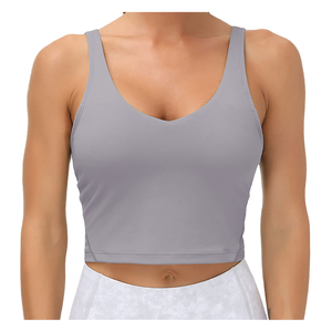 Conjunto de Sujetador Deportivo Europeo Americano XL de Alta Intensidad, Sujetador Deportivo Transpirable de Alta Elasticidad, Chaleco de Yoga en Forma de I, a Prueba de Impactos, Simple - Product Image 1