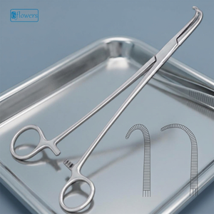 Pinzas Hemostáticas Negus de 18 cm con Punta Curva, Pinza Quirúrgica F6-128 Clase I para Cirugía General, Instrumento Manual con Certificación CE - Product Image 4