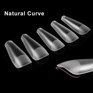 Velvet Touch Ballet Nail Extensions Ultra Flat Curve Wide Size Artificial Fingernail Tips <b>Box</b> - Product Image 5