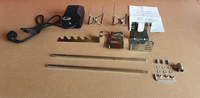 Barbecue Series Suit Meat Shop Rotisserie Kit 110V Barbecue rotatif automatique Supports de gril universels