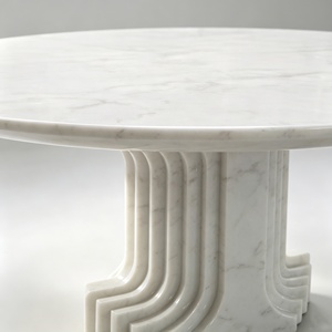 Muebles de Piedra Carlo con Diseño Clásico Bianco, Base Grande y Mármol Natural. - Product Image 2