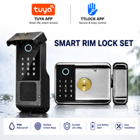 Cerradura Inteligente para Puerta de Aluminio con Certificación IP65, Huella Dactilar, Contraseña, Llave RFID, Almacenamiento en la Nube a través de la Aplicación Tuya TTLock, Control Remoto