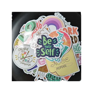 Top-Selling Customized Cute Cartoon Vinyl Stickers with Motivational Sayings for Children's Book Notebook Decoration Promotions