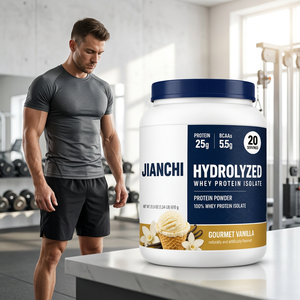 Protéine de lactosérum hydrolysée à absorption rapide, isolat de protéine de vanille en poudre pour la récupération musculaire, complément de <span class=keywords><strong>musculation</strong></span> - Product Image 1