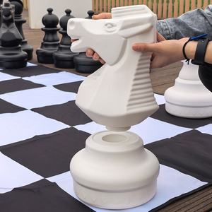 Pions <span class=keywords><strong>d</strong></span>'échecs géants de luxe en plastique durable pour jardin <span class=keywords><strong>extérieur</strong></span>, 25 pouces - Product Image 5