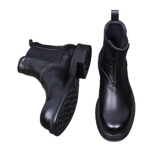 Botas de cuero genuino para hombre, estilo británico retro 2026, con suela gruesa, versátiles y a la moda. - Product Image 1