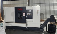 Kasur miring 45 derajat TC4558 presisi tinggi tipe Horizontal bubut CNC Turret hidrolik 12T performa tinggi langsung dari pabrik