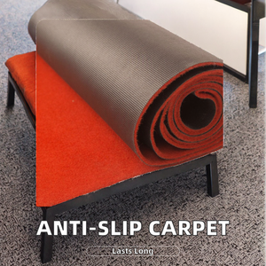 Alfombra antideslizante de poliéster tejida lavable hecha a máquina de pila alta gruesa de uso comercial Source Factory - Product Image 2