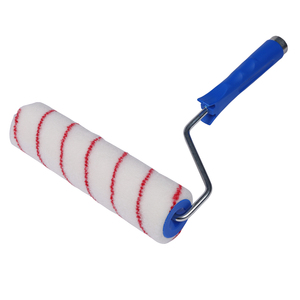 Rouleau de peinture en nylon rayé bleu de haute qualité de 10 pouces, personnalisable avec support OEM pour la peinture murale DIY et de qualité industrielle - Product Image 6