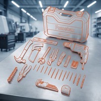 Kit de perceuse électrique FUMETAX 127V 400W, ensemble d'outils de 28 pièces, douilles, embouts, clés, pinces