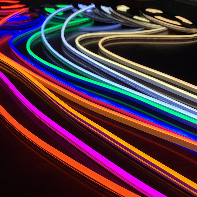 Silicone 5mm 5*11mm LED Neon Flex for Indoor/Outdoor 12V Decorative Neon Lights 24V IP68 Rated Linear Lighting Decoration