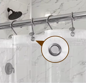 <span class=keywords><strong>Rideau</strong></span> <span class=keywords><strong>de</strong></span> <span class=keywords><strong>douche</strong></span> <span class=keywords><strong>transparent</strong></span> en PEVA, imperméable et résistant à la moisissure, avec œillets antirouille pour hôtel et maison - Product Image 4