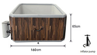 Vente en gros de spas gonflables personnalisés, bain à remous gonflable pour la maison et l'extérieur, jacuzzi gonflable avec chauffage et massage pour 2-3 personnes, baignoire spa