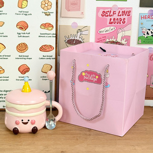 แก้วเค้กวันเกิดดราก้อนเนสท์พร้อมฝาปิด 301-400 มล. ถ้วยเซรามิกสำหรับเด็กผู้หญิง ของขวัญ แก้วกาแฟแบบใช้ซ้ำได้ - Product Image 5