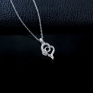สร้อยคอเงินแท้ 925 ประดับไพลินสังเคราะห์ - Product Image 4