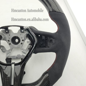 พวงมาลัยรถยนต์อินฟินิตี้ Q50 ลายคาร์บอนไฟเบอร์อัลคันทาร่าสีแดง ลดราคาพิเศษ ขายส่ง - Product Image 6