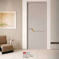 Porte intérieure en nid d'abeille entièrement en aluminium, panneau de 1,2 mm d'épaisseur, insonorisée, ignifuge, résistante à l'humidité, pour hôtel, appartement, projet
