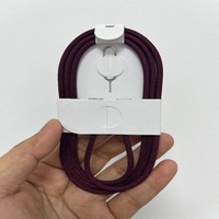 Nouvel Arrivage Câble de Charge USB-C 60W 1M pour iPhone 18 17 Pro Max Câble de Données USB-C Tressé avec Broche et Boîte de Vente au Détail Offre Spéciale