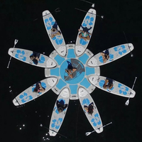 Plateforme flottante commerciale en PVC gonflable grande capacité, station modulaire SUP, ponton pour yoga aquatique et entraînement, jet ski