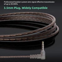 YINYOO KZ-ZST Écouteurs intra-auriculaires hybrides colorés à armature dynamique 1BA+1DD HiFi KZ