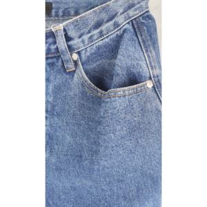 Jeans à jambes larges taille haute pour femmes : style pantalon croisé, processus de lavage à <span class=keywords><strong>la</strong></span> pierre dégradé, service OEM disponible - Product Image 3