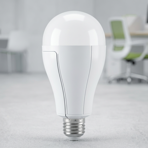 Bombilla LED de Alto Voltaje AC85V-265V DOB de Emergencia Recargable, Diámetro 8cm, 20W, Base E27, Blanca, Material ABS+PP, 2x800mAh, CRI 80 - Product Image 1