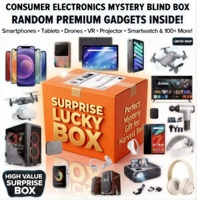 COSMOVA Caja Sorpresa Lucy, Caja Misteriosa de Electrónicos, 1-5 Piezas Aleatorias, 500 Gadgets Tecnológicos Diferentes, Entrega Rápida, En Stock, Venta al Por Mayor, OEM