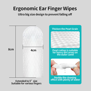 Lenços de Cuidado para Ouvidos de Animais de Estimação, Remove Eficazmente Sujeira, Escamas e Previne Ácaros para Cães e Gatos - Product Image 6