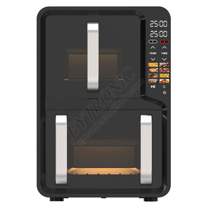 Turbo lên và xuống 2 sưởi ấm 4.5L + 6.5L đôi Stack Nồi chiên không khí 3 Ống sưởi ấm 100% hiệu quả hơn so với nồi chiên không khí thông thường - Product Image 5