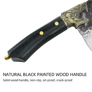 8/7/6 inch giả mạo xương cắt dao cắt nhà bếp xương Cleaver dao chính butcher dao với gỗ xử lý - Product Image 3