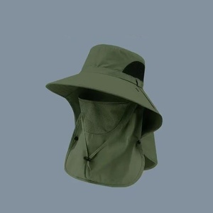 Summer Hats UV Outdoor Hunting Fishing <b>Cap</b> For Men Women <b>Hiking</b> Camping Visor Bucket Hat Neck Flap Fisherman Hat - Product Image 3