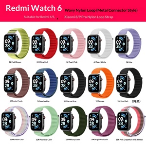 เรดมี่ วอทช์ 6/5/4 และสำหรับสายรัดข้อมือรุ่น 8 สายรัดแบบตะขอและห่วงลายคลื่น สายรัดแบบสปอร์ต 150-185 มม. - Product Image 2