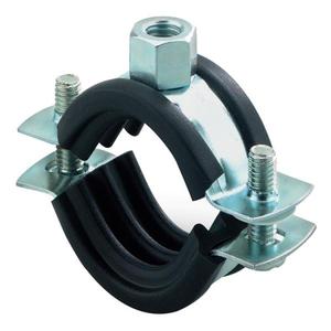 FISCHER - 537987 Pipe doble tornillo abrazadera galvanizada en caliente FRS-EAN 4048962260090 ELEMENTOS PARA FIJACIÓN DE ABRAZADERAS METÁLICAS - Product Image 1