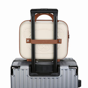 Valise Mini à Main Bear Fashion 14 Pouces, Boîte à Mot de Passe Portable avec Fermeture Éclair, Plastique, Dessin Animé, Souvenir, Étui à Cosmétiques - Product Image 3