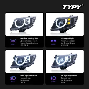 TYPY 12V New <b>LED</b> <b>Headlights</b> for Hilux Vigo 2008-2014 Daytime Running Lights 8000 Lumens 6000K - Product Image 3