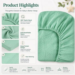Custom Cotton Crib Sheets Baby Fitted Cover <strong>Cot</strong> Sheet Set for Kids <strong>Bedsheet</strong> for Children Baby Sheet Infant Bedding Set - Product Image 3