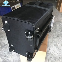 Valise à lunettes optiques noire Oxford, étui de rangement pour lunettes, chariot avec plateaux de présentation pour lunettes
