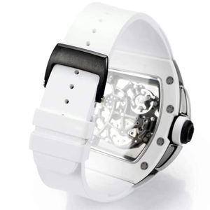 Nouvelle Montre Tourbillon Cylindrique RM061 2025 avec Mouvement Anti-Abrasion, Surface en Céramique Durable, Bracelet en Caoutchouc, Idéale pour les Activités Extérieures et les Fêtes - Product Image 6