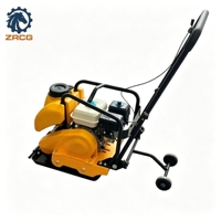 Compacteur à plaque vibrante diesel/essence, efficacité de vibration 15KN 6000VPM, 90kg, pour le compactage routier