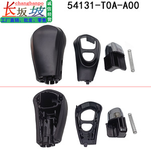 Honda Crv Gear <b>Shift</b> <b>Knob</b> 54131 T0a A81za Black Leather With D3 Hole Ergonomic Fitment - Product Image 5