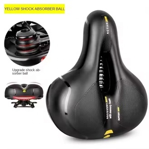 Selle de vélo, siège de vélo de route de montagne, coussin antichoc, siège confortable et doux, suspension à ressort, accessoires de cyclisme - Product Image 3