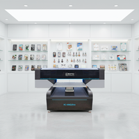 Impresora UV de Escritorio HC-6042, Mini Impresora UV de Cama Plana con Cámara de Posicionamiento Visual para Fundas de Teléfono, Llaveros y Pequeños Negocios
