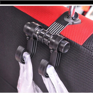 Old Mold ABS 65g Dual-Headed Short <b>Hook</b> <b>Car</b> Seat Back Headrest <b>Hook</b> Original Size Load-Bearing Strengthened 6kg - Product Image 3