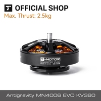 Moteur de drone électrique sans balais T-MOTOR MN4006 EVO KV380 6S 300W DC 24V pour drone volant RC CW CCW